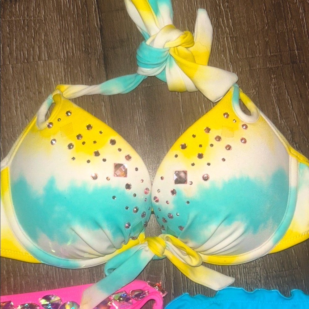 ONLY BLUE BIKINI! Victoria’s Secret VS 2 piece bikini (SMALL) + 1 FREE 32B TOP! - Picture 5 of 6